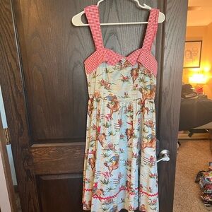 Lolita Girl clothing pinup dress western/cowboys/rockabilly